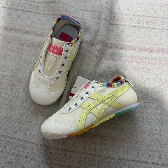 Ontisuka Tiger Paraty Rainbow White Canvas Shoes - Picture 1 of 9